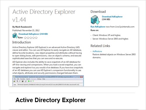 Active Directory Explorer
